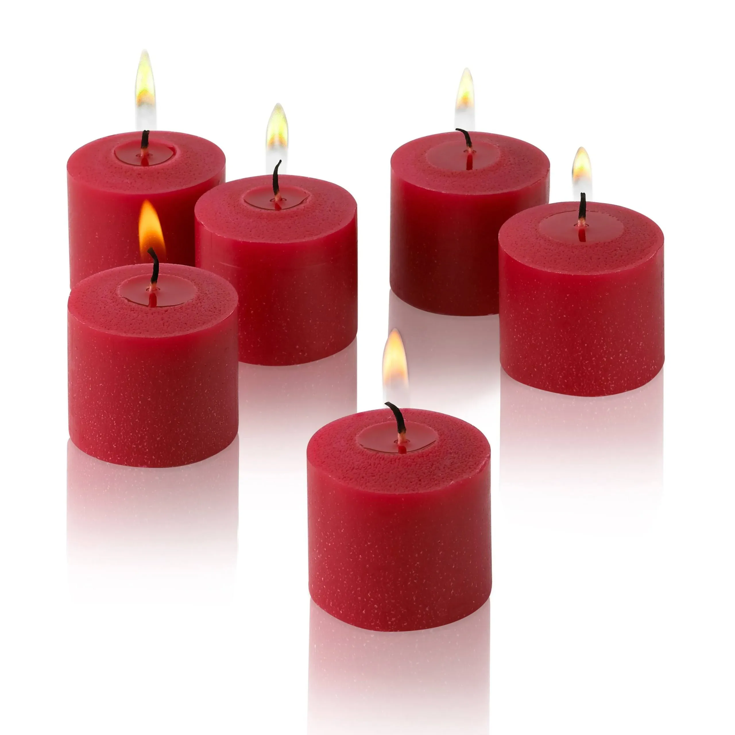 10 Hour Red Apple Cinnamon Scented Votive Candles Set of 72 Made in USA