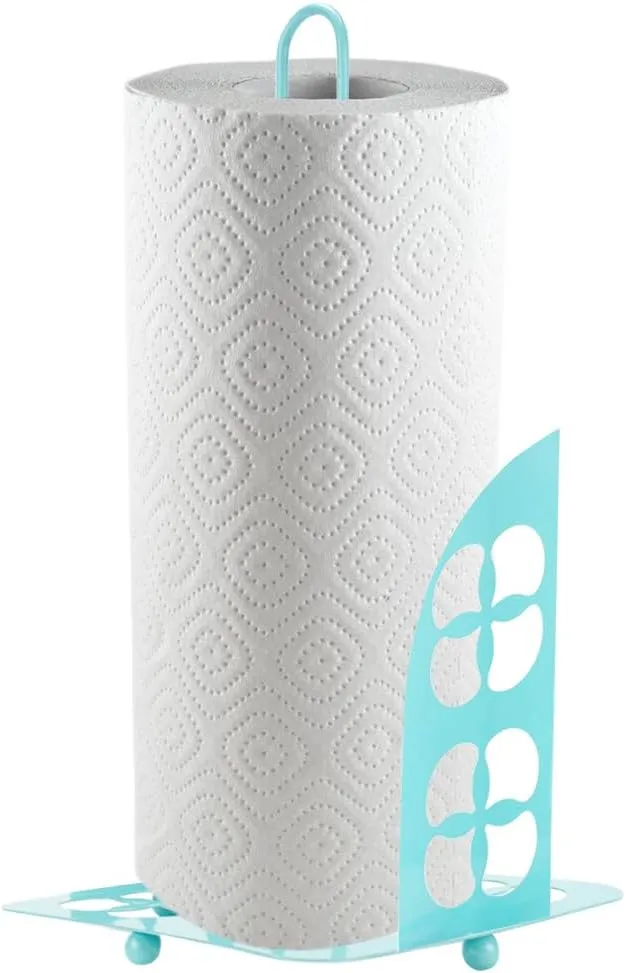 Home Basics Trinity Collection Paper Towel Holder, Turquoise