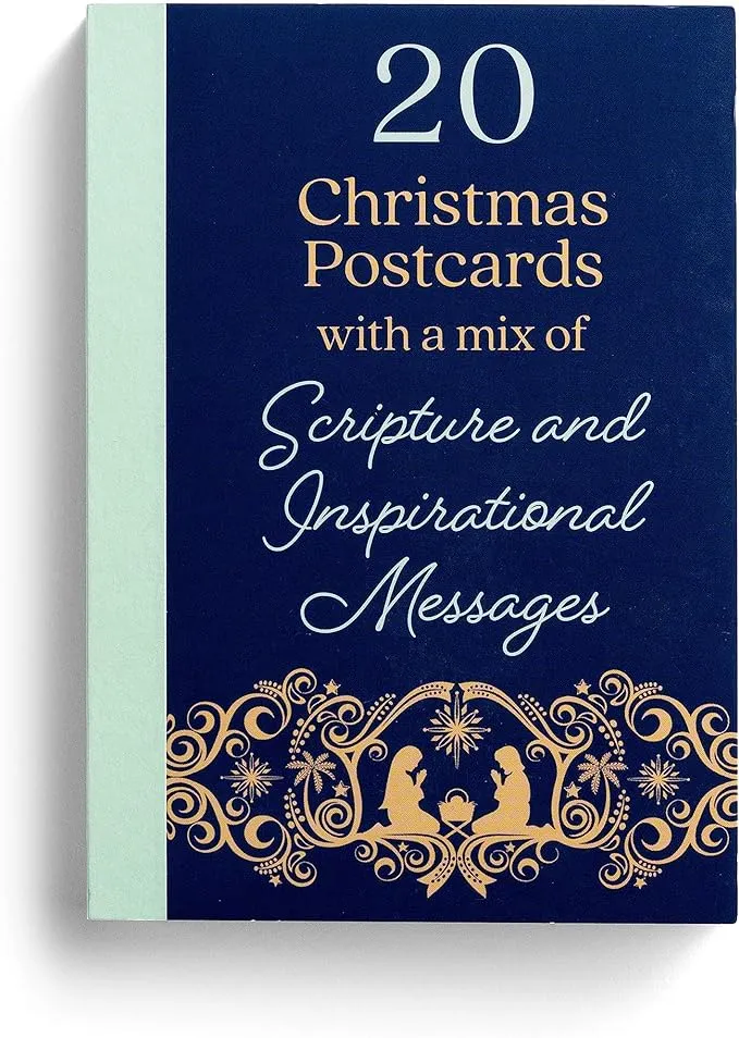 Seed of Abraham Christian Bookstore - (In)Courage - Card-Boxed-Christmas-Inspirational Christmas Postcard Book (Pack of 20)