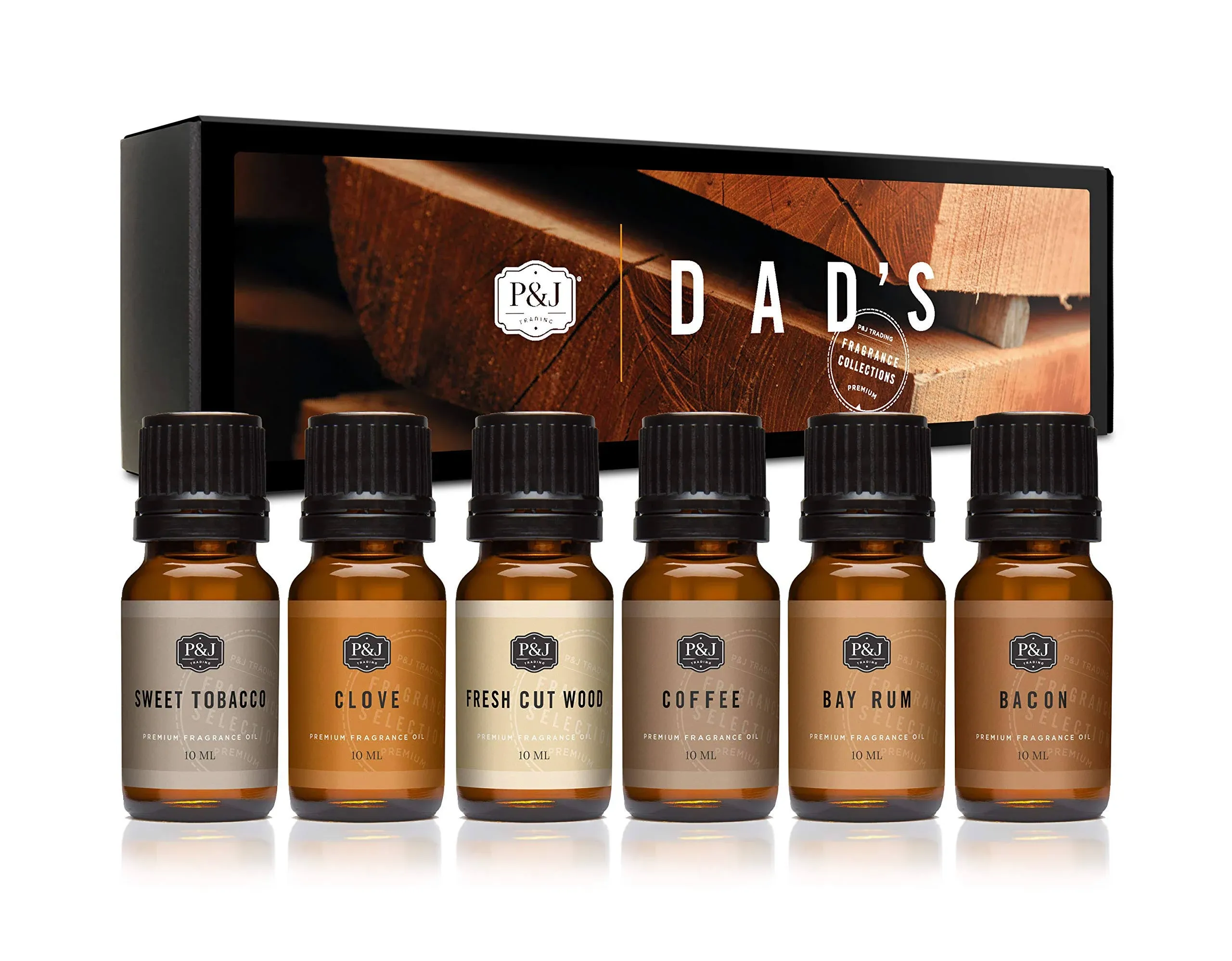 P&J Trading Fragrance Oil | Dads Set of 6 - Scented Oil for Soap Making, Diffuse