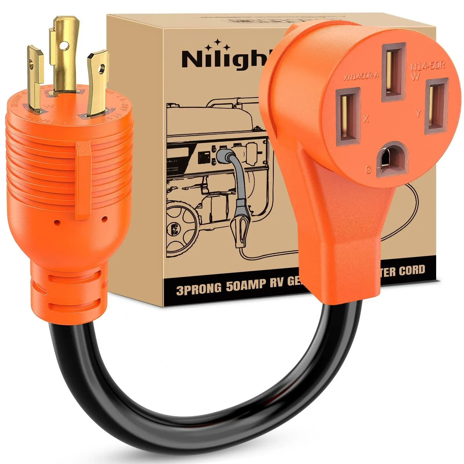 Nilight RV Generator Adapter Cord