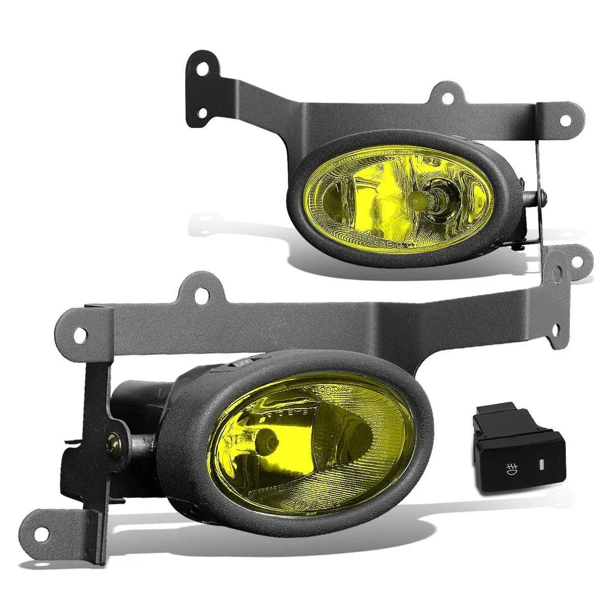 DNA Motoring Fl-ztl-119-am Honda Civic FG Coupe Pair of Bumper Driving Fog Lights w/Switch (Amber Lens)