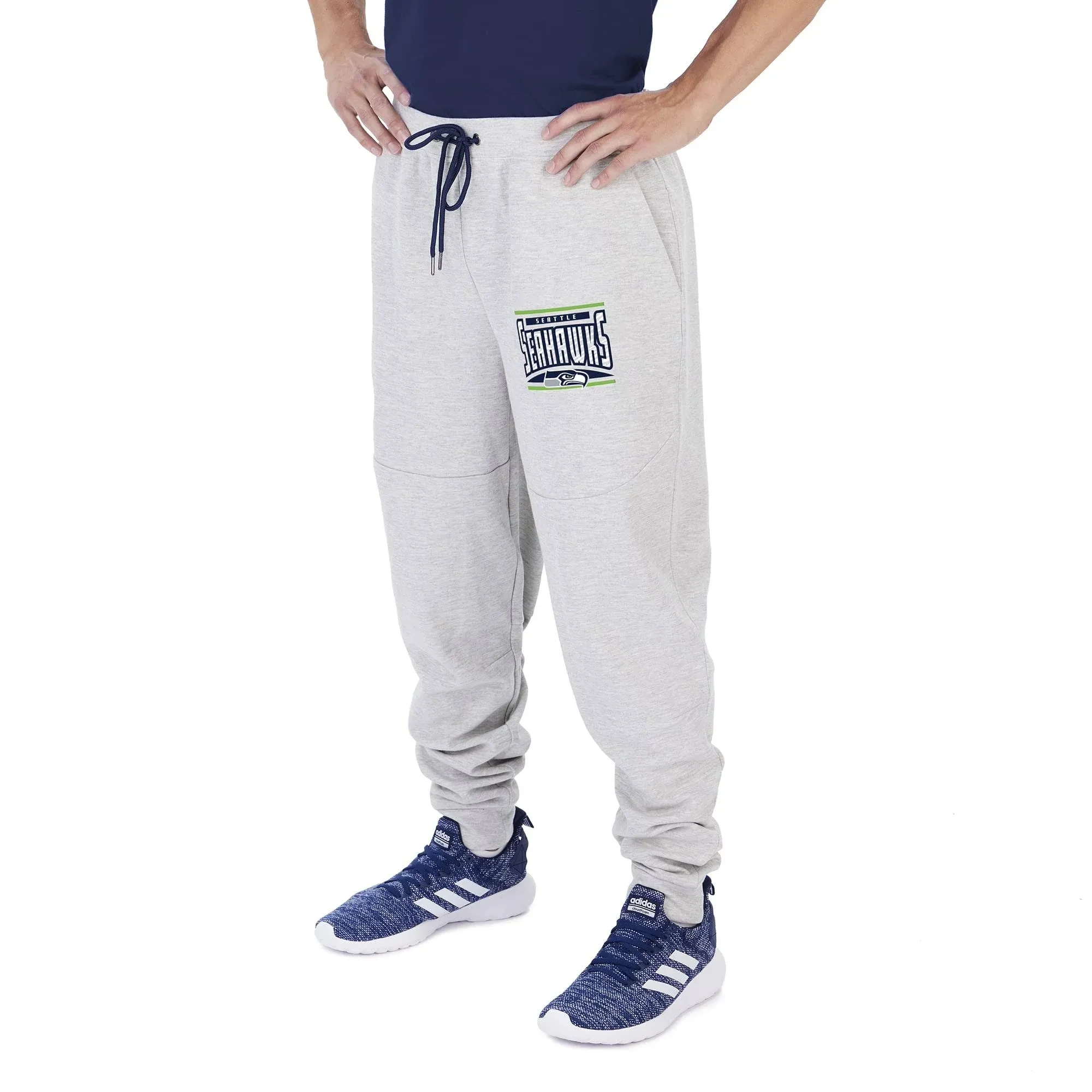 Zubaz NFL Men&#039;s Seattle Seahawks Heather Gray Speed Jogger