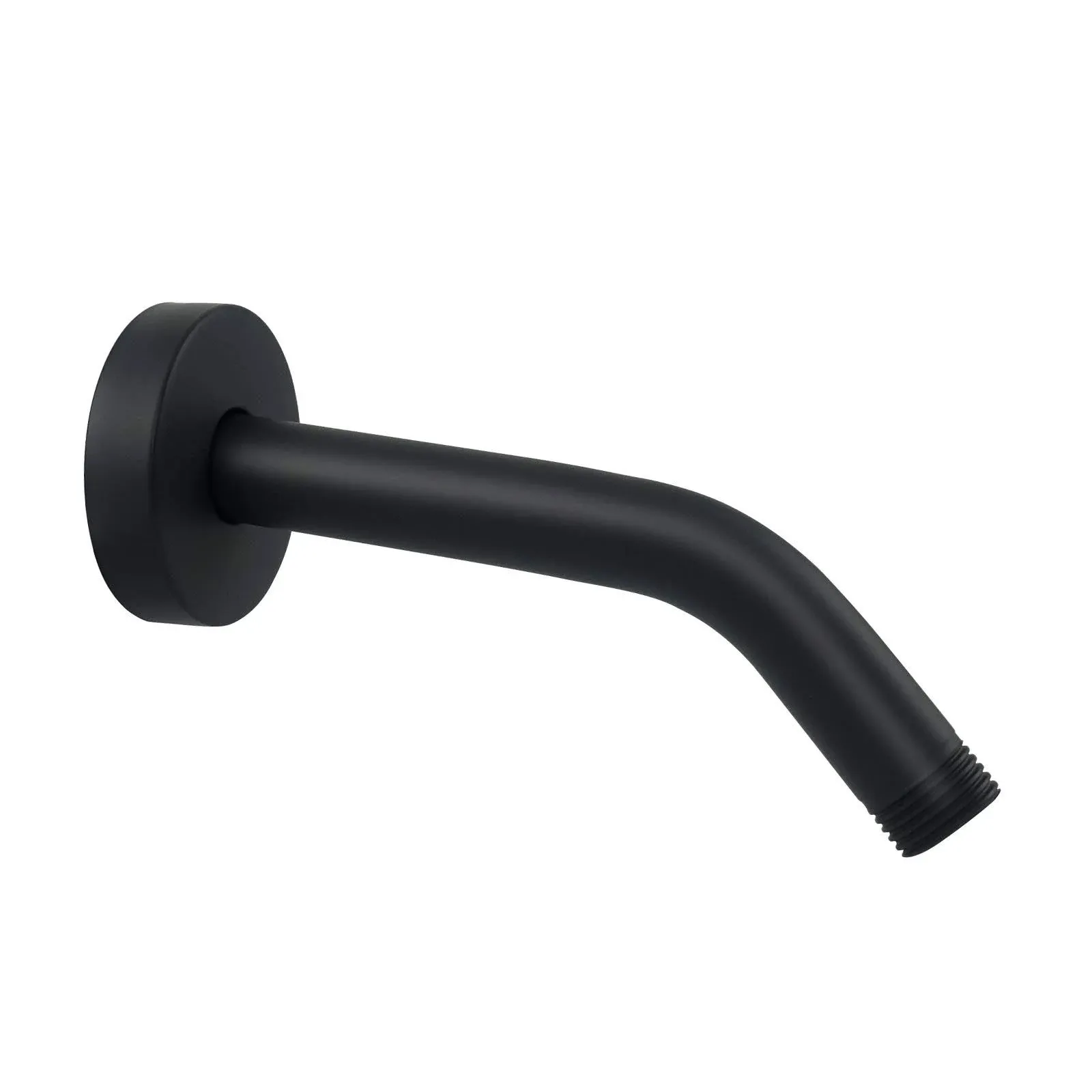 NearMoon Shower Arm + Flange + Teflon Tape, Made of 304 6 Inch, Matte Black 