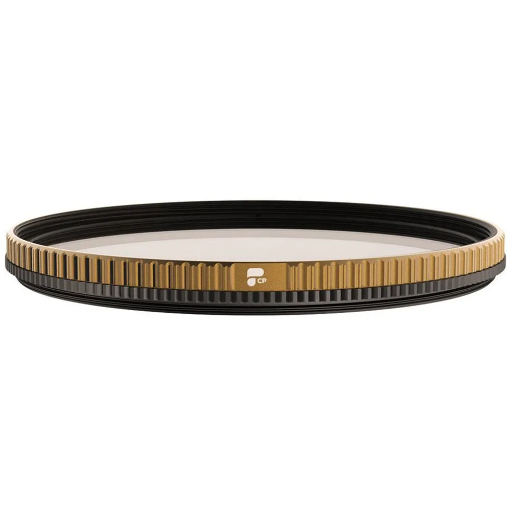 PolarPro - Quartzline - Circular Polarizer Filter - 67 mm - polarising filter - Cinema Series - Brass Frame - Anti-scratch / anti-oil / hydrophobic coatings