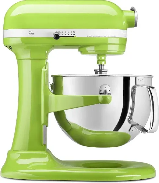 KitchenAid KP26M1XGA 6 Qt. Professional 600 Series Bowl-Lift Stand Mixer - Green Apple (Renewed)