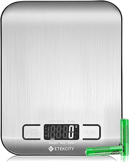 Etekcity Food Kitchen Scale, Digital Weight Grams And Oz For Baking,, Gray