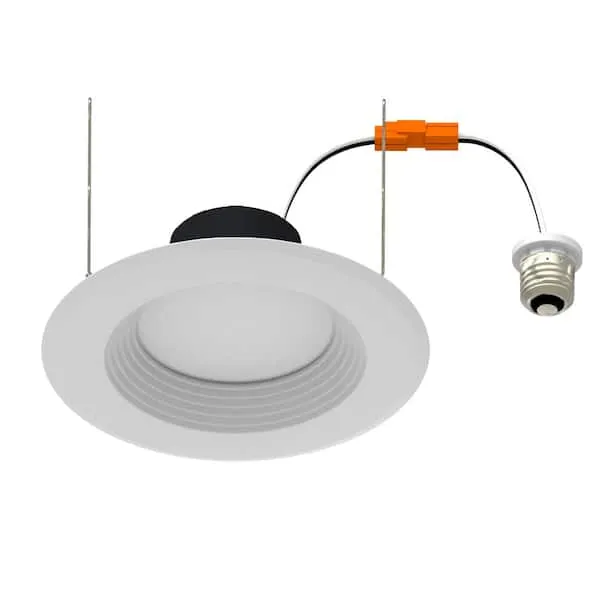 6 in. 14-Watt Selectable CCT Integrated LED Recessed Light Deep Baffle Downlight Trim Wet Loc CEC Compliant Dim