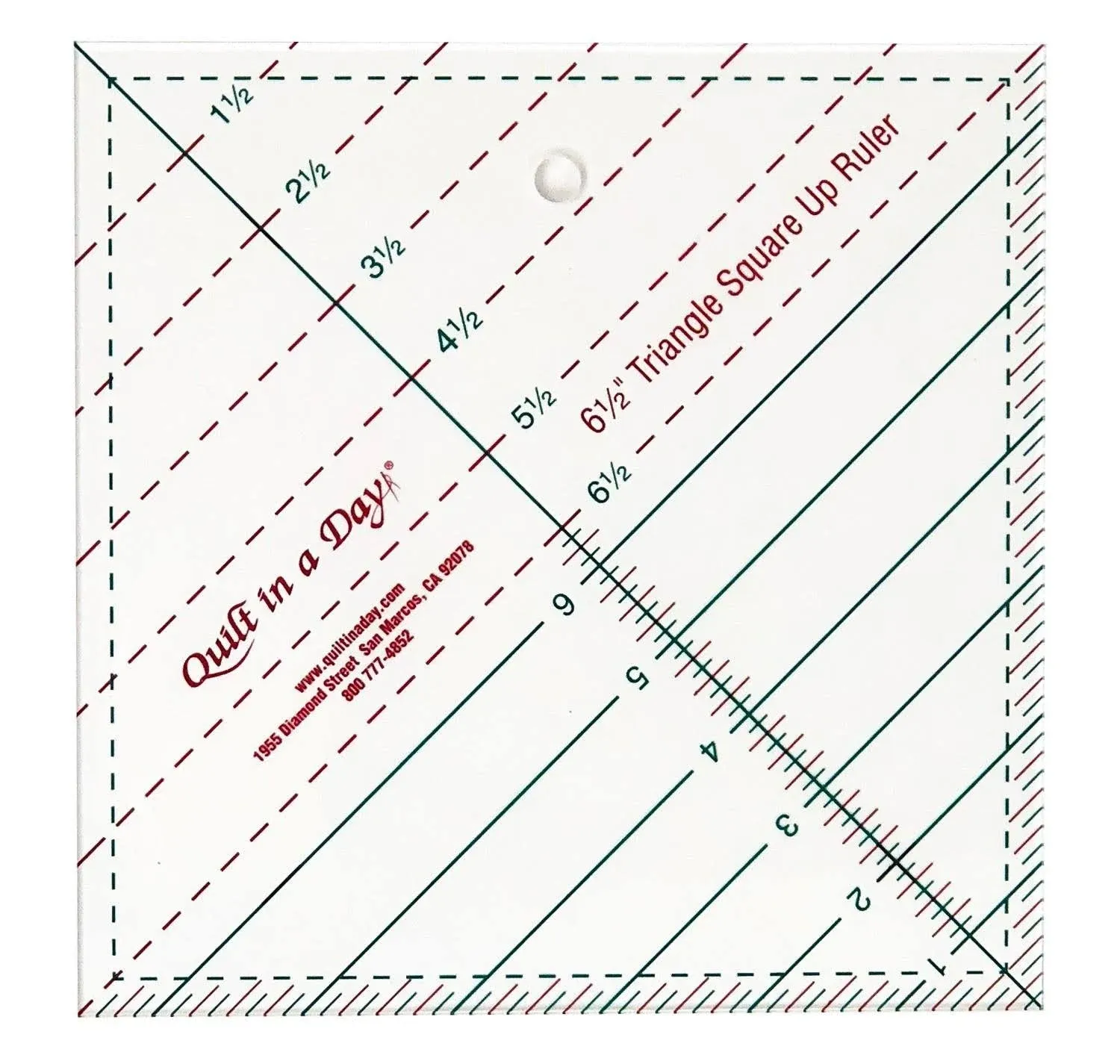 Quilt in A Day Triangle Square Up Ruler