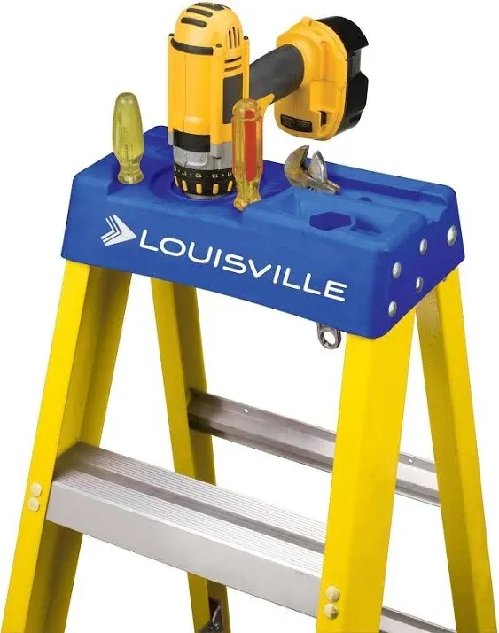 FS2005 Fiberglass Step Ladder, 5-Feet/250Lb, Yellow