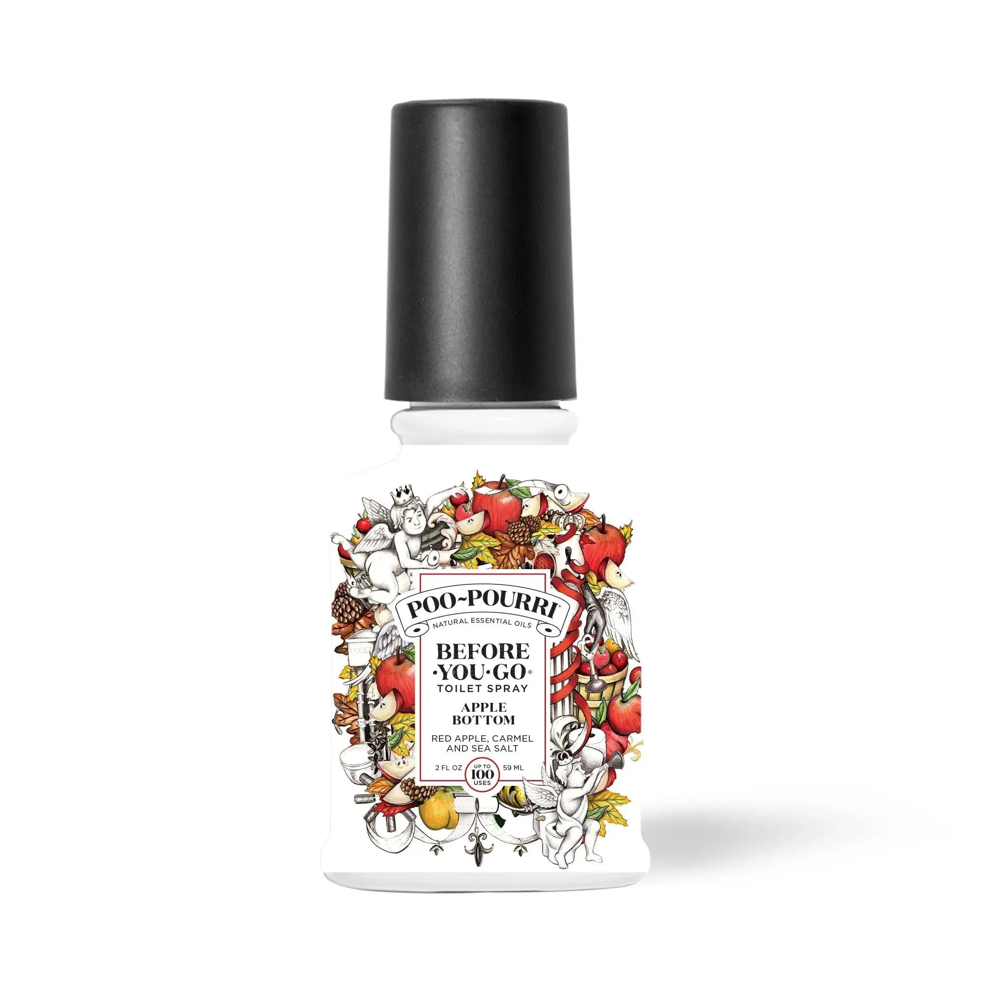 Poo~pourri Before - You-Go Toilet Spray, Apple Bottom - 2 fl oz