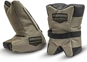 BIRCHWOOD CASEY Tactical Tac-Match Bag Set | Durable Abrasion-Resistant Nylon Front & Rear Filled Shooting Bags for Tactical Rifles