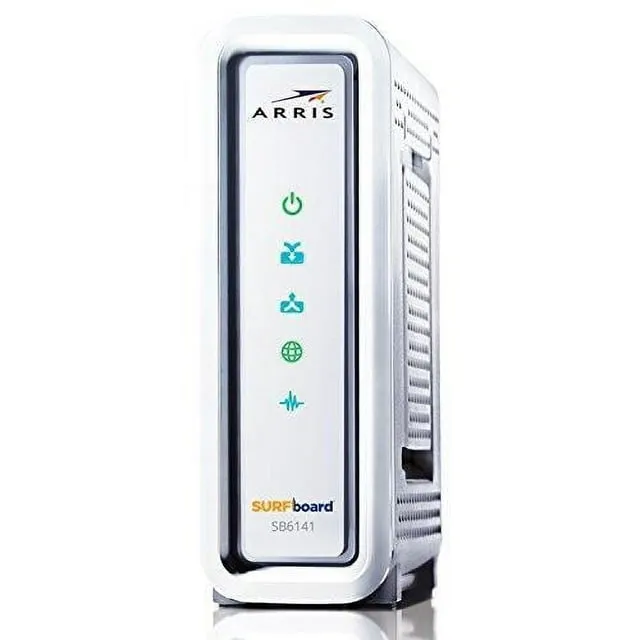 ARRIS SURFboard SB6141 8x4 DOCSIS 3.0 Cable Modem - Retail Packaging- White