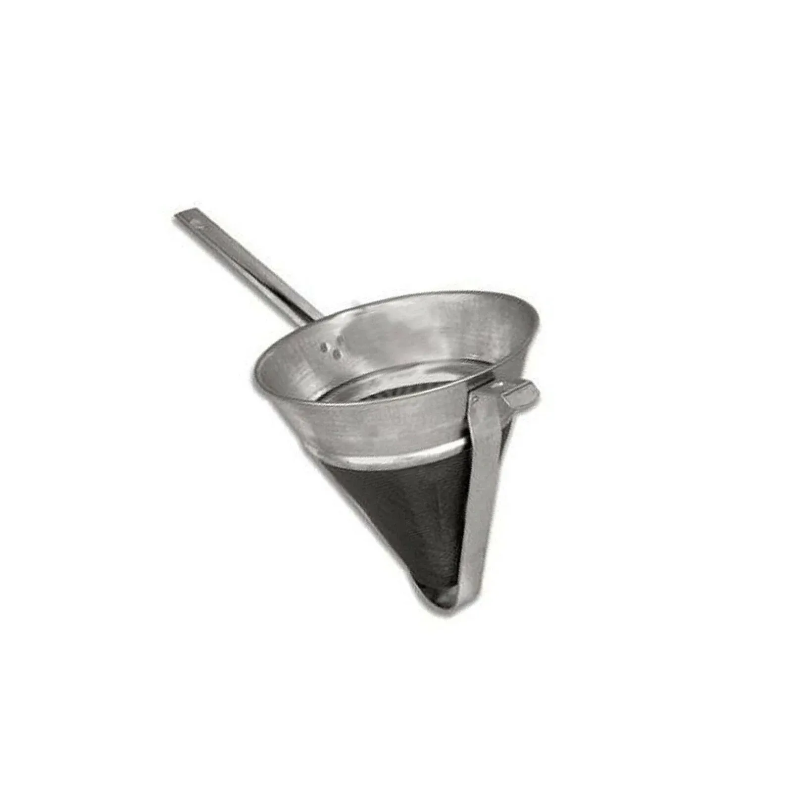 Royal Industries Bouillon Strainer Tin Plated, 8'', Stainless Steel