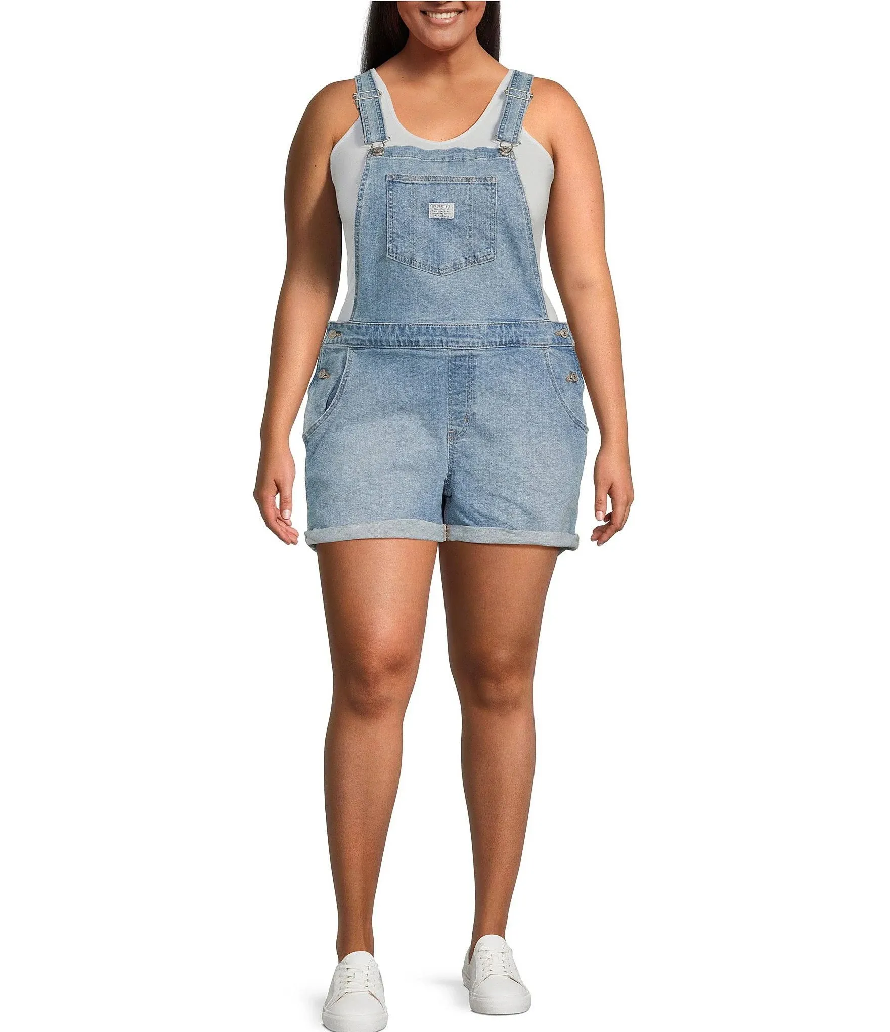 Levi's Women's Plus Size Shortalls