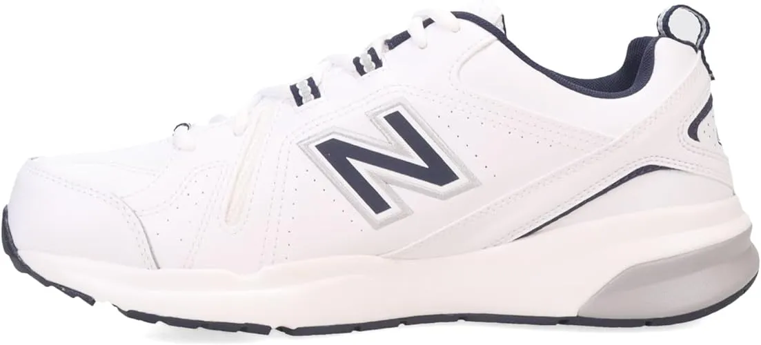 New Balance Men's 608v5 White Navy, Size 7