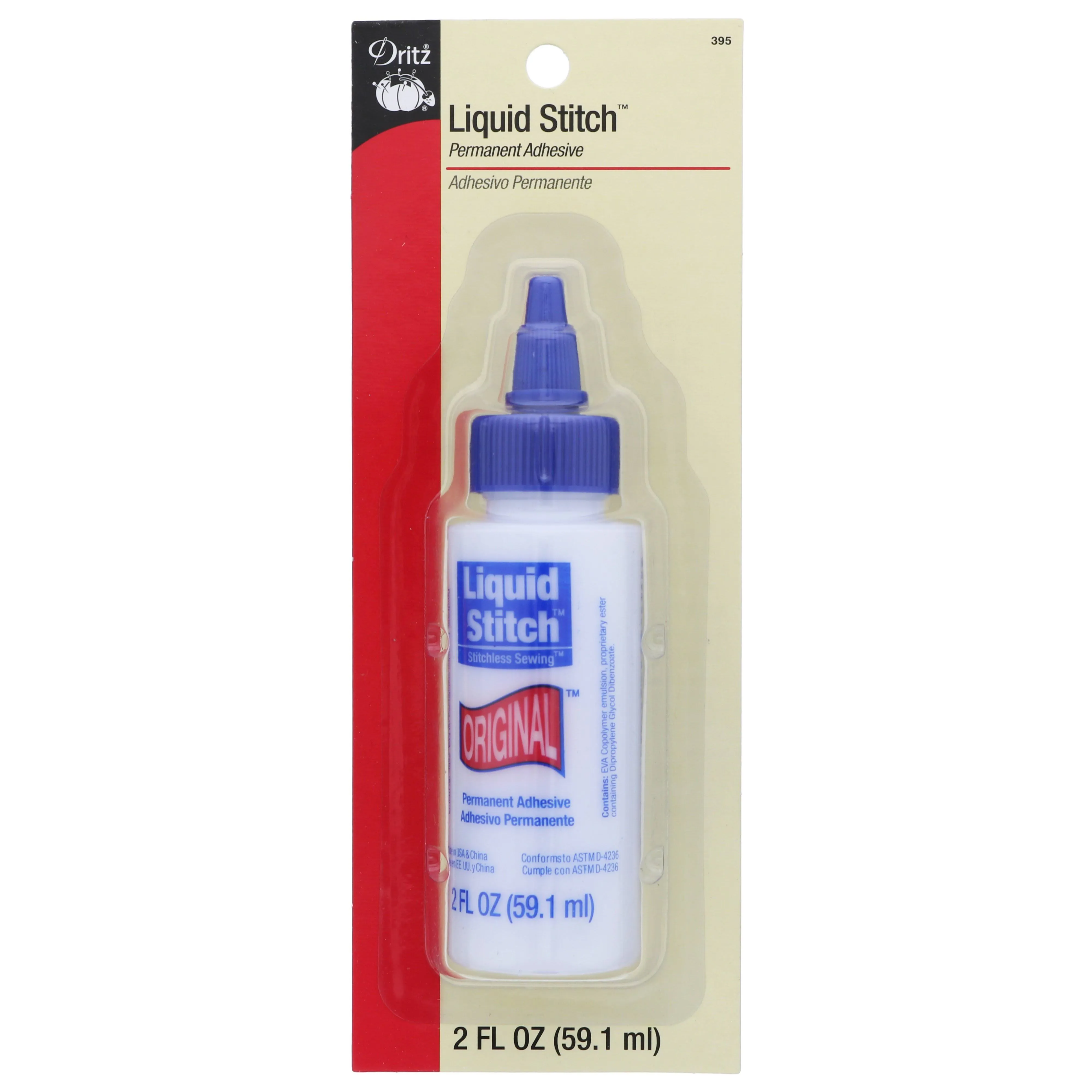 Dritz 395 Original Liquid Stitch, 2-Fluid Ounce, Clear