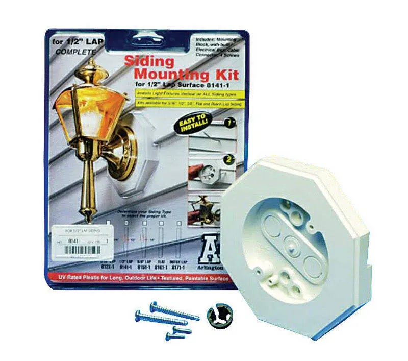 Arlington 8151-1 Siding Mounting Kit, 5/8"