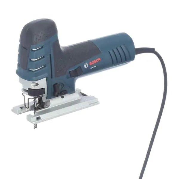 BOSCH JS470EB Corded Barrel-Grip Jig Saw - 120V Low Vibration, 7.0-Amp Variable Speed for Smooth Cutting up to Up To 5-7/8" Inch on Wood, 3/8" Inch on Steel For Countertops , Blue