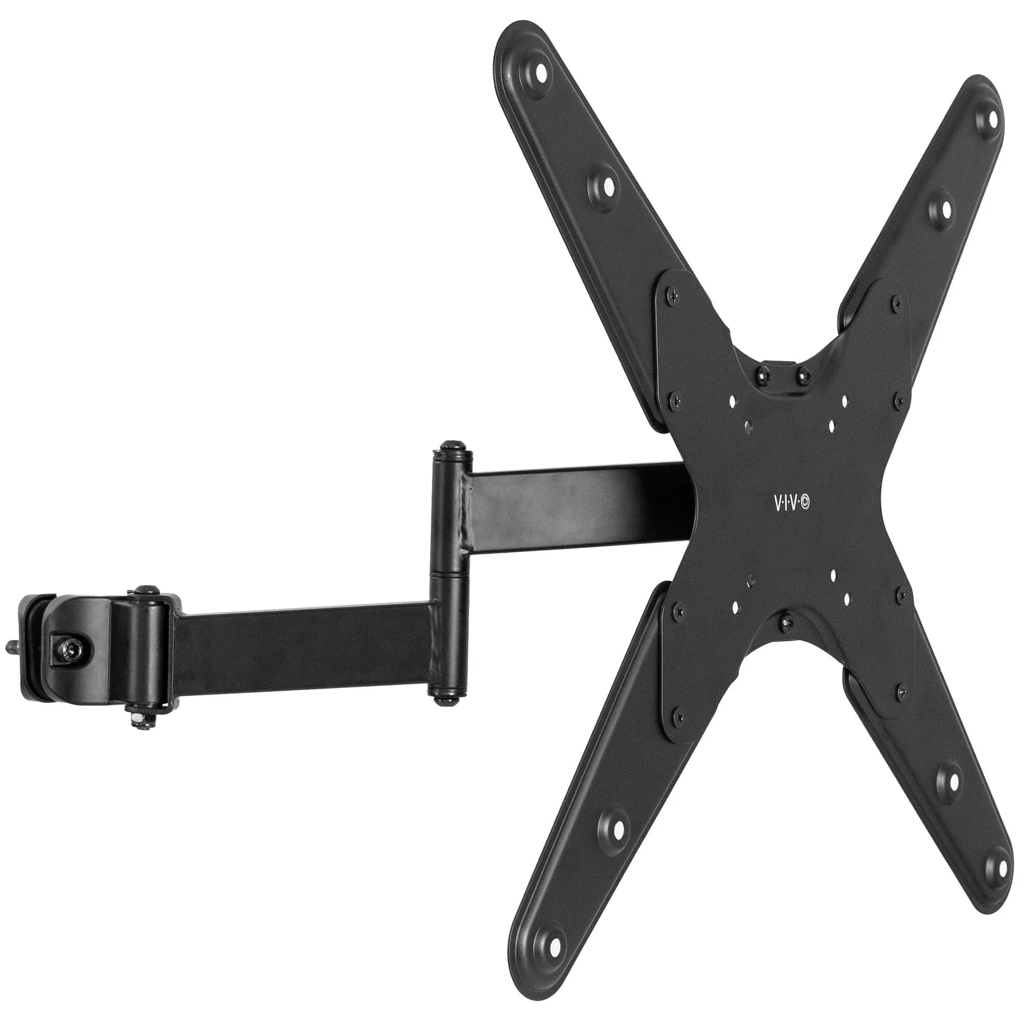 VIVO Steel Universal Pole Mount TV Arm VESA Plate | Fits 32&#034; to 55&#034; Screens