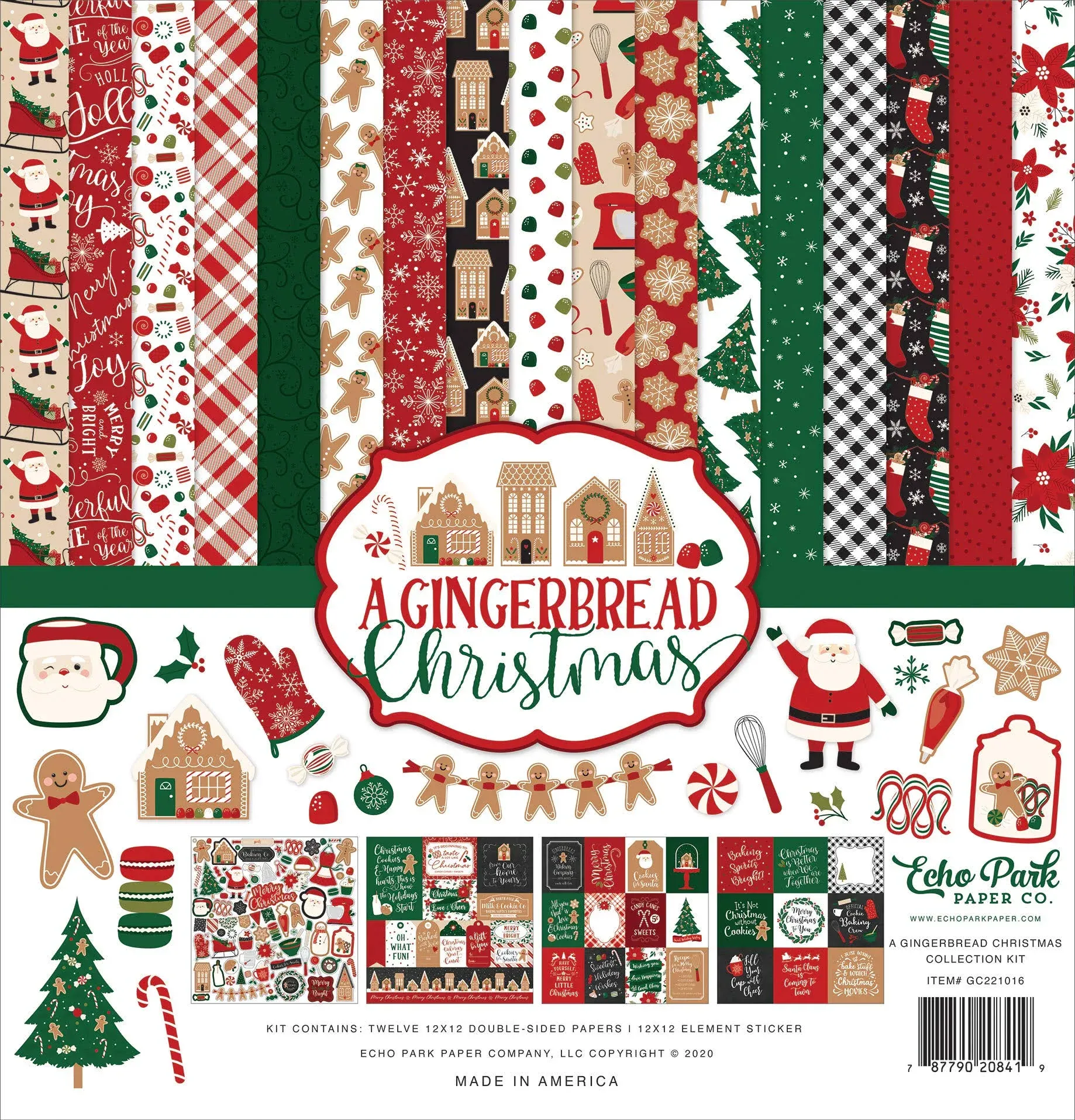 Echo Park™ A Gingerbread Christmas Collection Kit, 12" x 12"