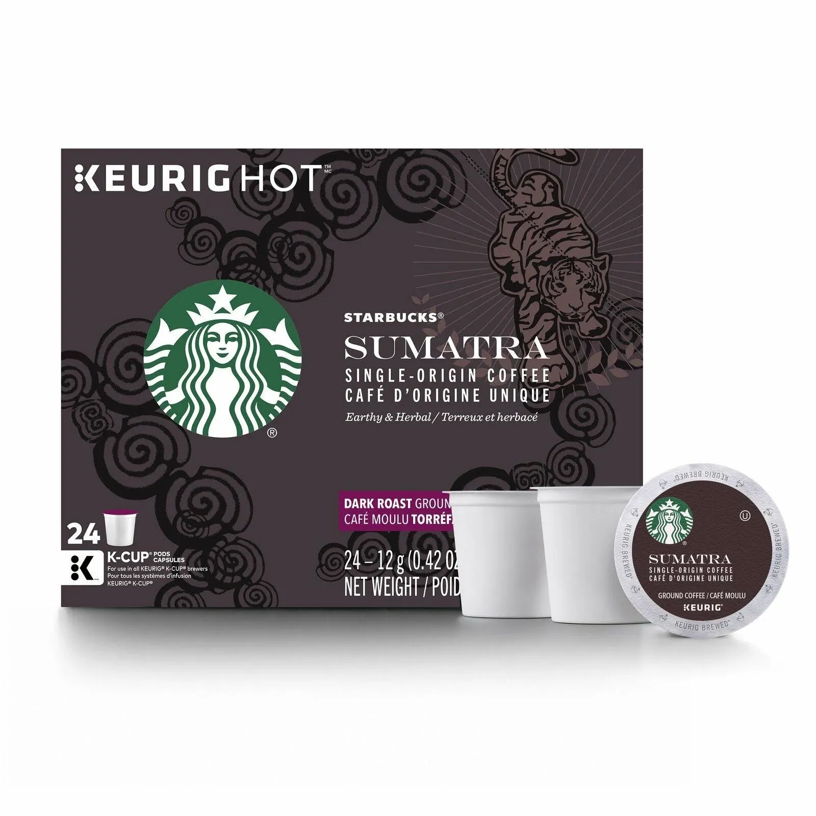 Starbucks Sumatra Dark Roast K-Cup Coffee