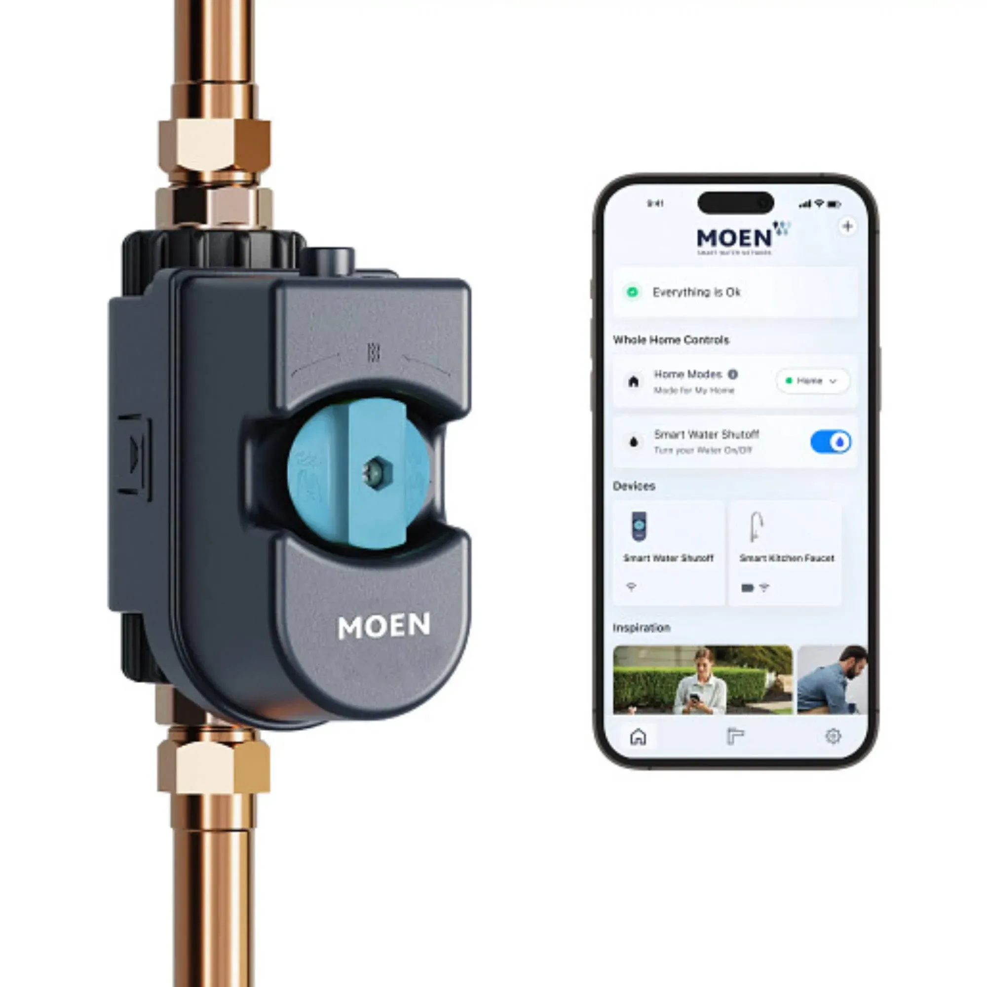 Moen FLO Smart Water Shut Off Valve and Leak Detector