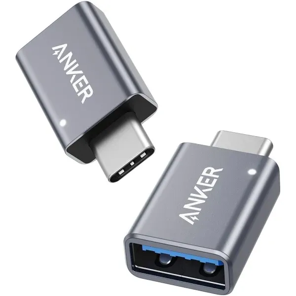 USB C Adapter (2 Pack), Anker USB C to USB Adapter High-Speed Data Transfer, USB ...