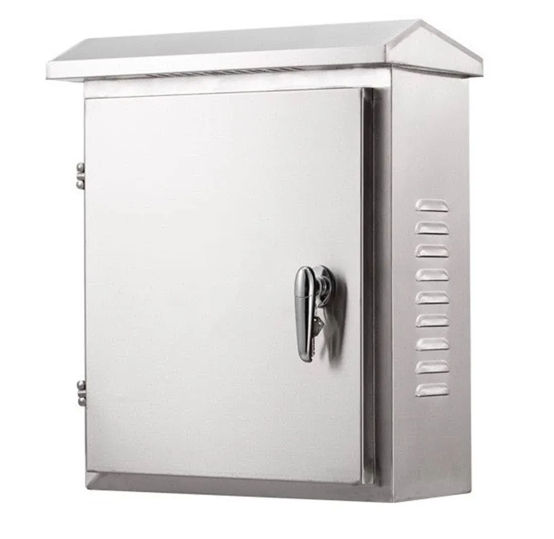 304 Stainless Steel Electrical Box 20&#039;&#039; X 16&#039;&#039; X 8&#039;&#039; Outdoor Electrical Enclosur