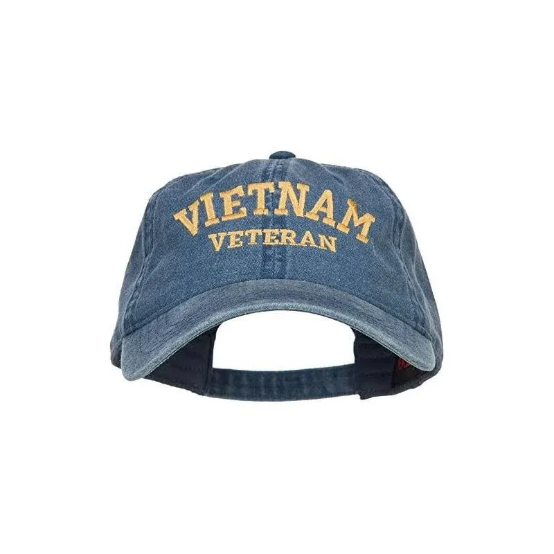 e4Hats.com Vietnam Veteran Embroidered Washed Cap