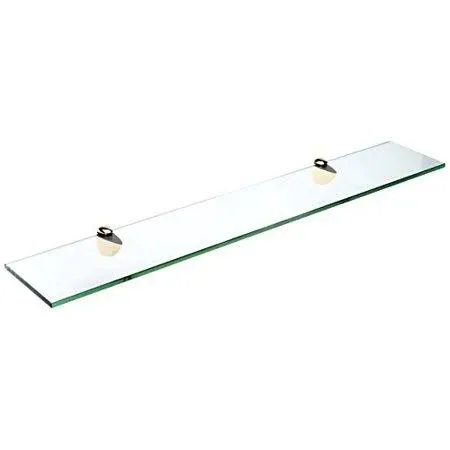 6" X 21" Peacock Floating Glass Shelves - 2 Brackets Included with Each Shelf