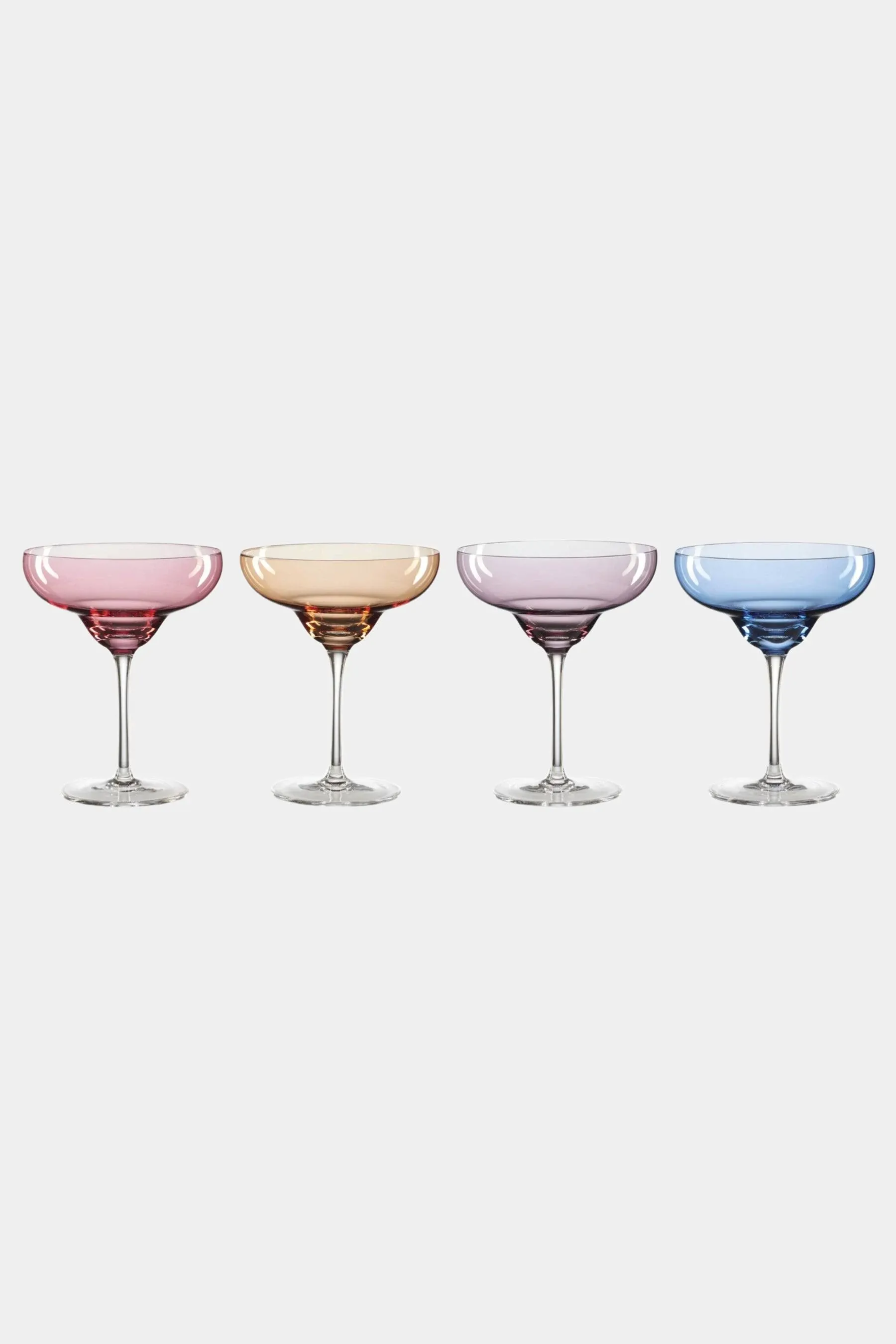 Oneida Colorful Margarita Glasses 4-piece Set