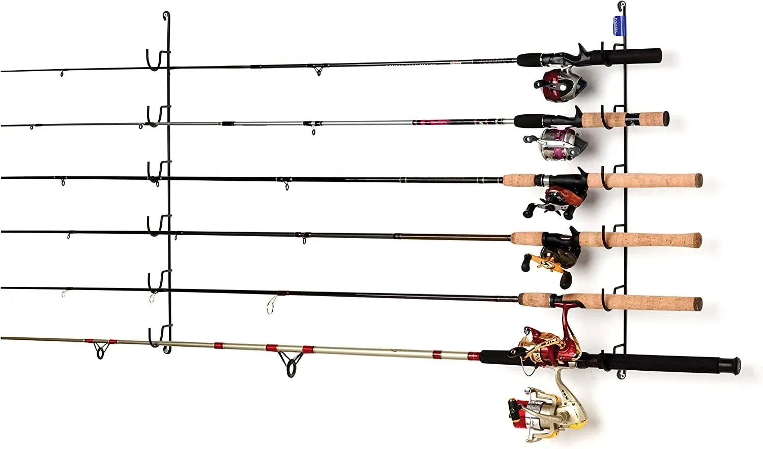 Rack'Em Fishing Rod Racks - Pole Holders - Mounted Storage Racks for Rods - Ceiling or Wall Mount for Poles in Garage, Boat