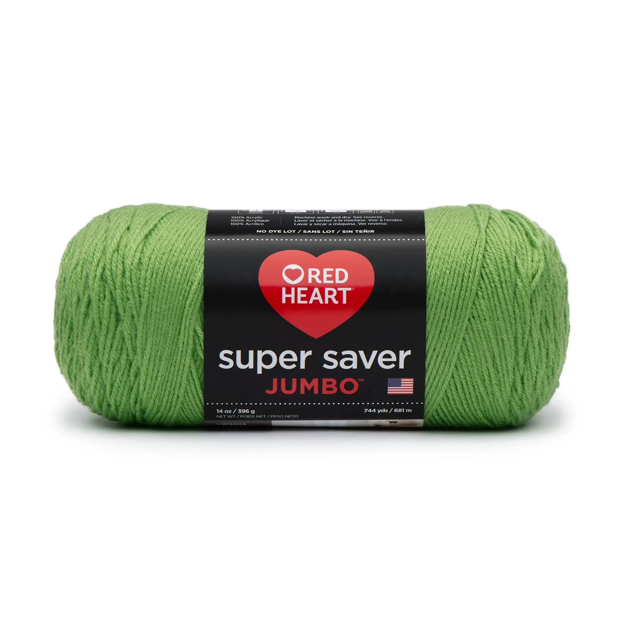 Red Heart Super Saver Yarn-Spring Green (Pack of 2 Skein)