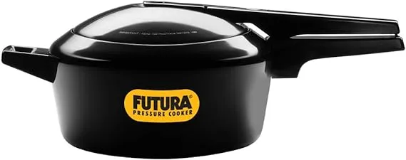 Futura Hard Anodised 4 L Induction Base Pressure Cooker Fast Cooking Free Ship