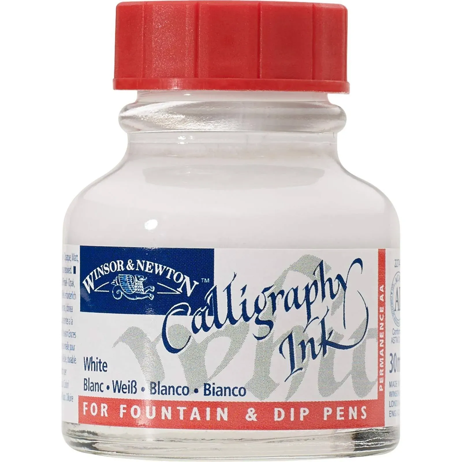 Calligraphy Ink white, 1 oz.