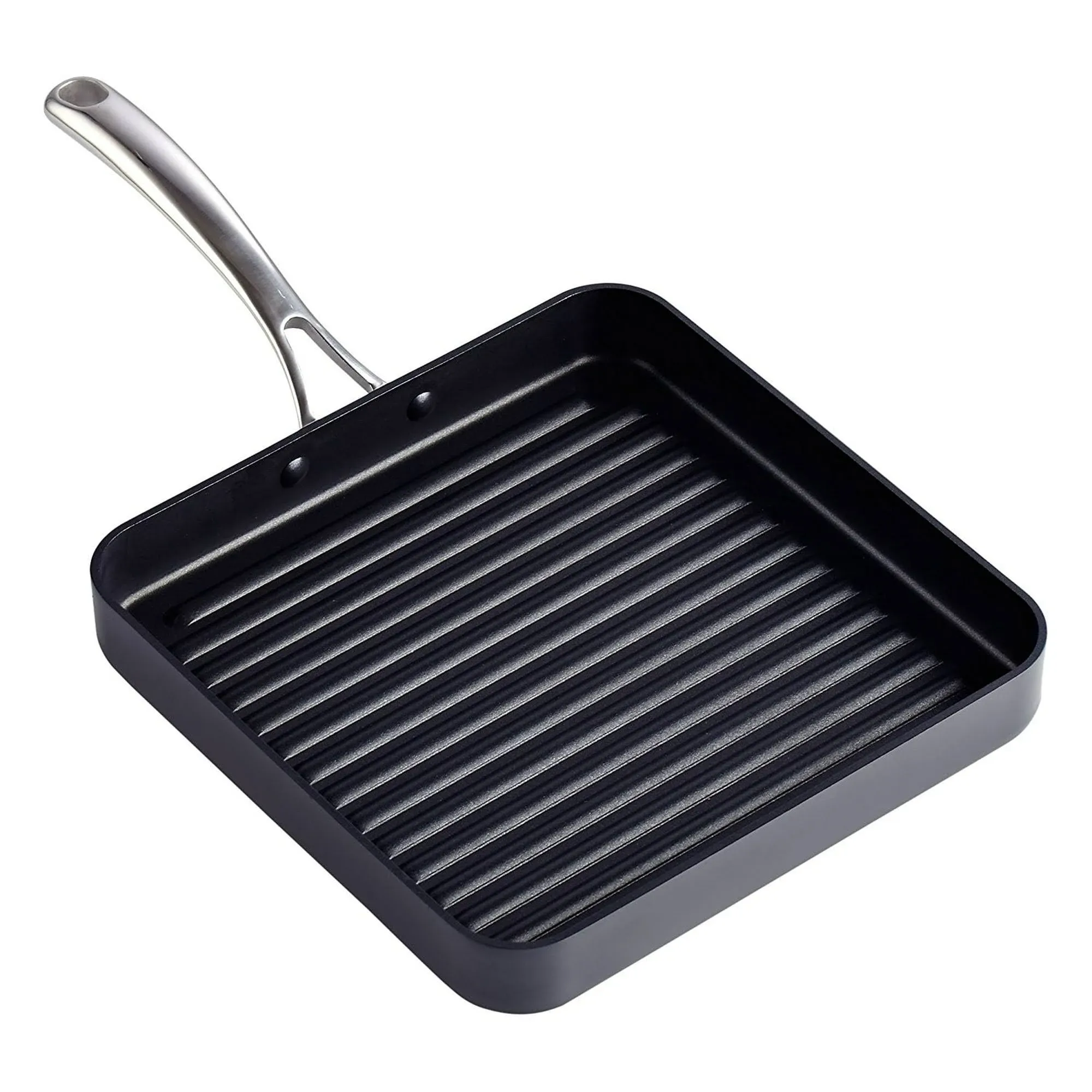 Cooks Standard Hard Anodized Nonstick Square Grill Pan 11 x 11-inch Black