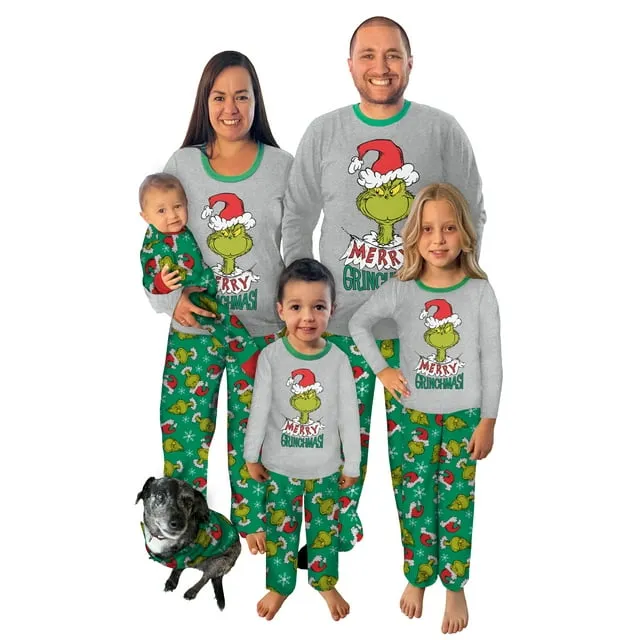 Dr. Seuss The Grinch Mens Top and Pant Pajama Set, 2-Piece, Sizes S-3x, Adult ...