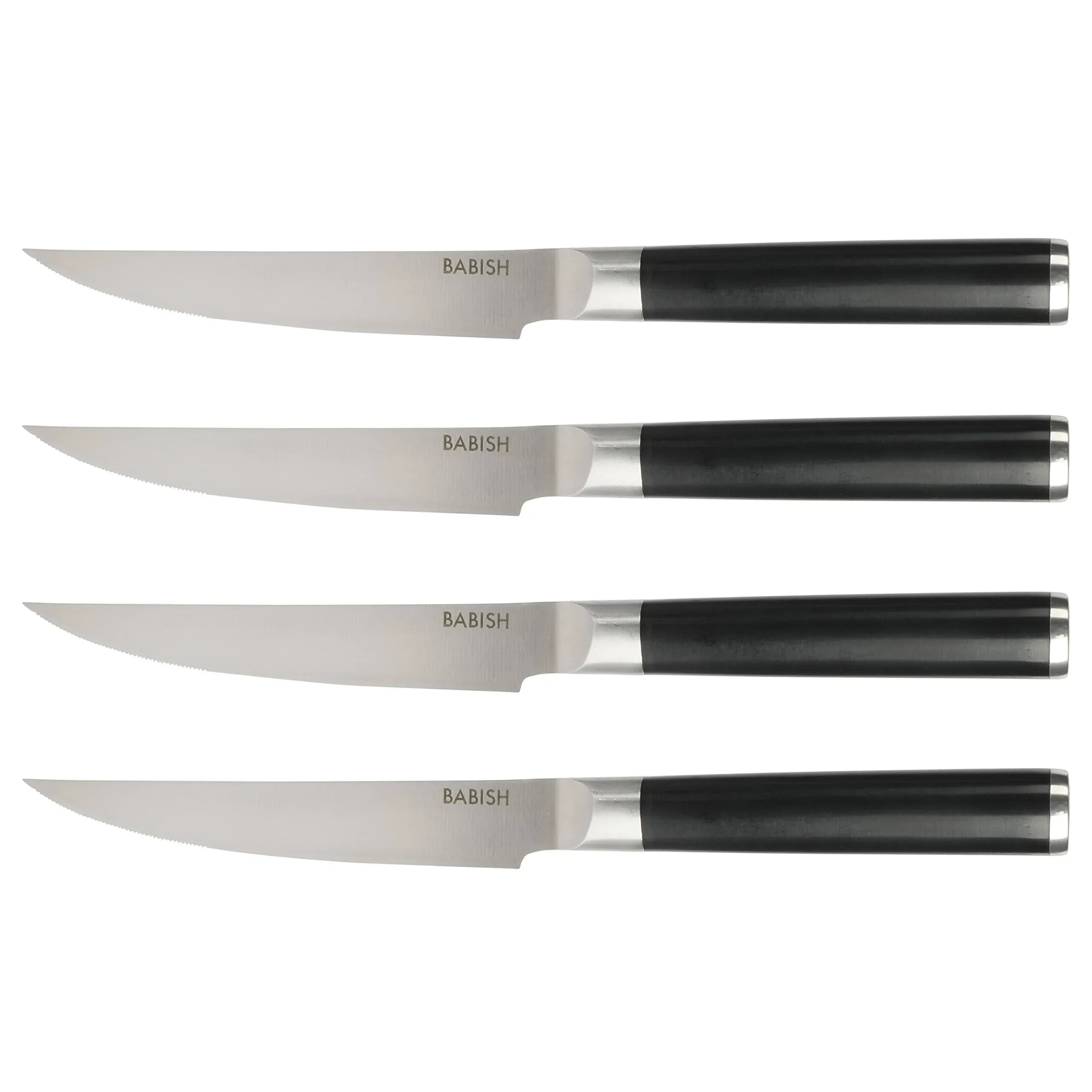 Babish High-Carbon 1.4116 German Steel Cutlery, 4pk Forged Kitchen Steak Knife