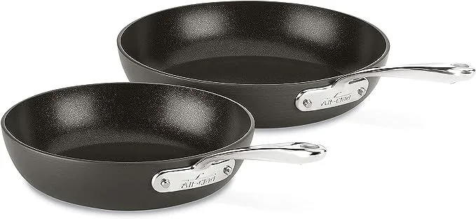 All-Clad HA1 Hard Anodized Nonstick Fry Pan Set 2 Piece, Induction Oven