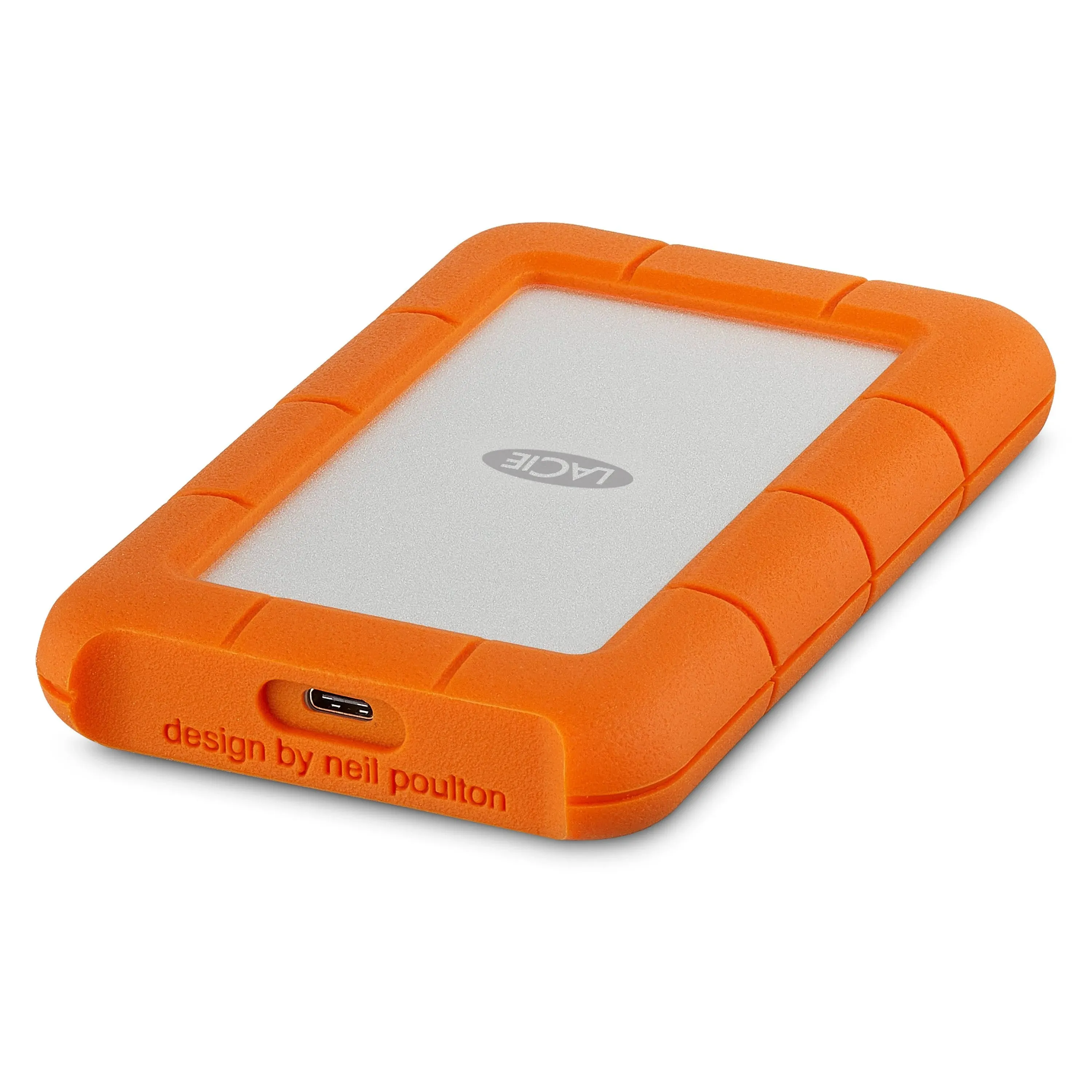 LaCie Rugged USB-C 4TB External Hard Drive Portable HDD – USB 3.0, Drop Shock Dust Rain Resistant Shuttle Drive, for Mac and PC Computer Desktop Workstation Laptop, 1 Month Adobe CC (STFR4000800)