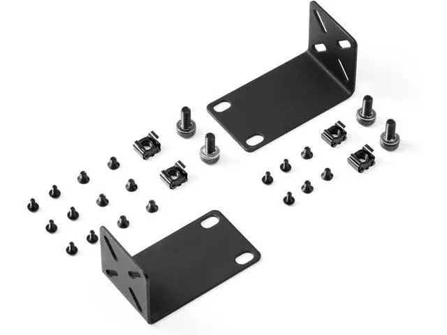 MokerLink Rack Mount Kit for 12.6 inch Switches, Adjustable Hole Distance 14-30mm, Mount a 12.6 Wide to a 19 Equipment Rack, Compatible for Netgear, Cisco, D-Link, TRENDnet, Dell 12.6 inch Products