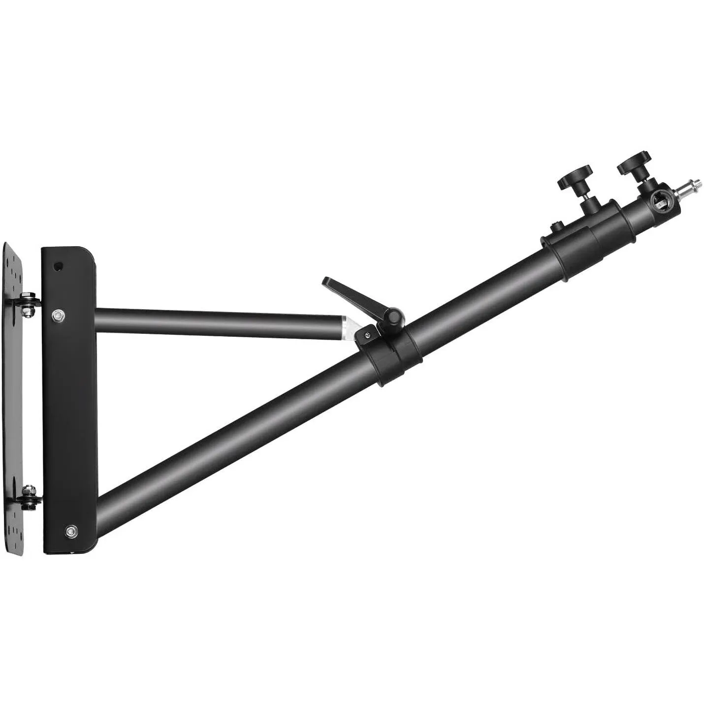 Neewer 49 inch Triangle Wall Mounting Boom Arm for Studio Video Strobe Lights