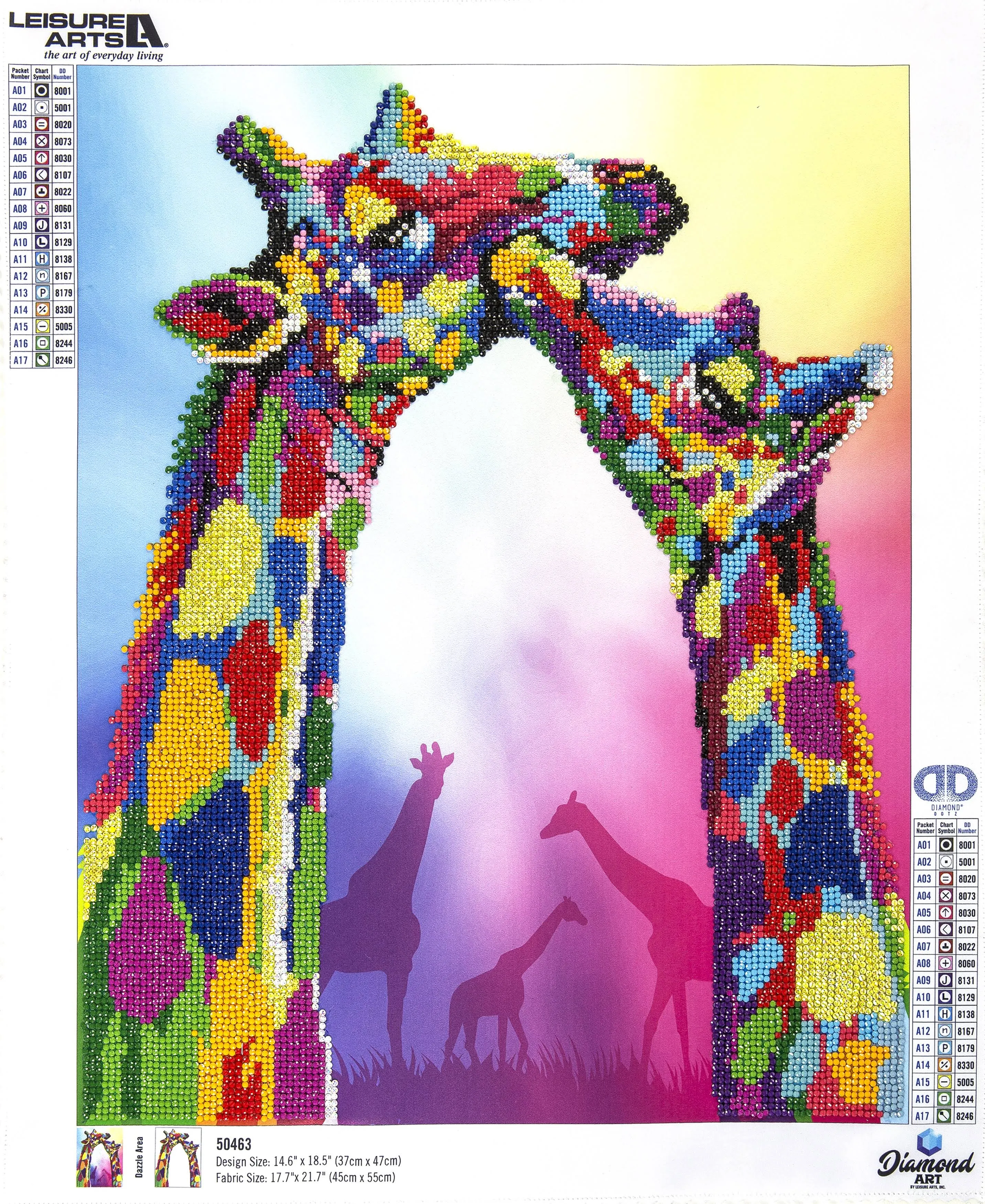 Leisure Arts 50463 Advanced Giraffe - Diamond Art Kit