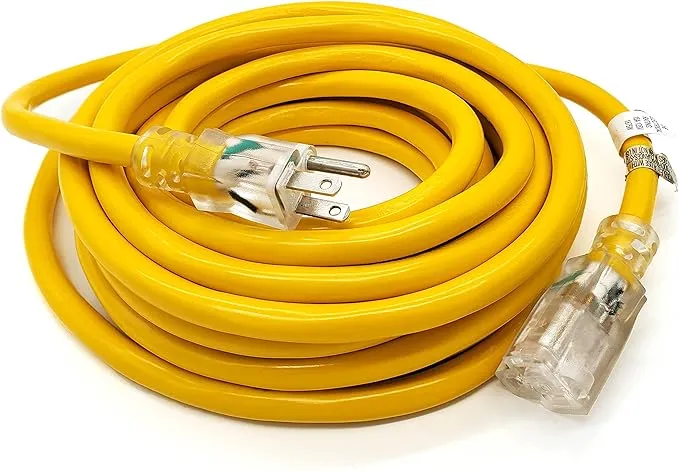 50-ft 12/3 Heavy Duty Lighted SJTW Indoor/Outdoor Extension Cord by Watt's Wire