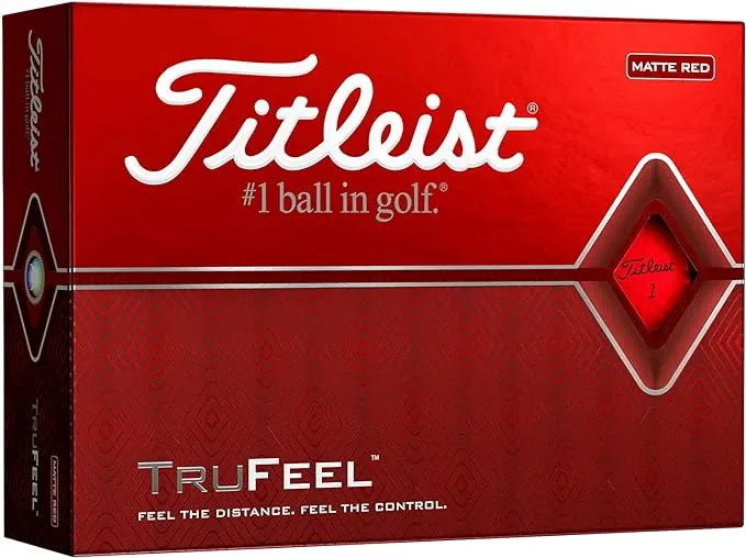 Titleist TruFeel Golf Balls Matte Red