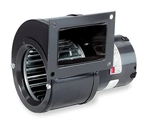 1TDP7 PSC Blower, Black, Draft Fan, 115 Volt, 146 CFM, Outdoor Wood Furnace Fan