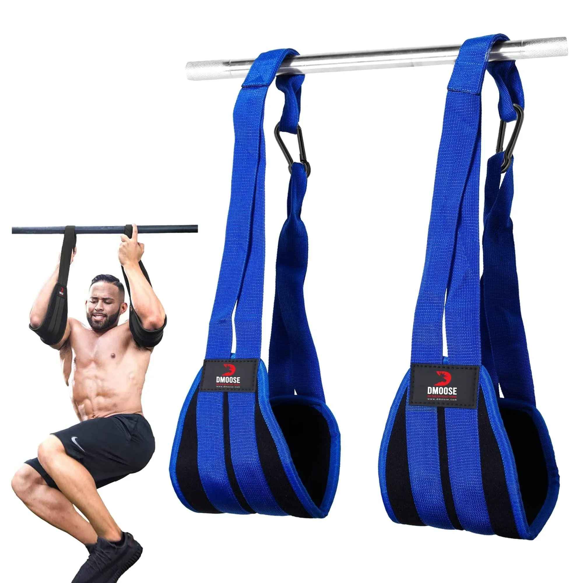 DMoose Fitness Hanging AB Straps for Abdominal Muscle Building and Core Strength ...