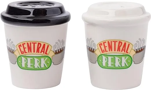 Silver Buffalo Friends Central Perk To-Go Cups Ceramic Salt and Pepper Shaker