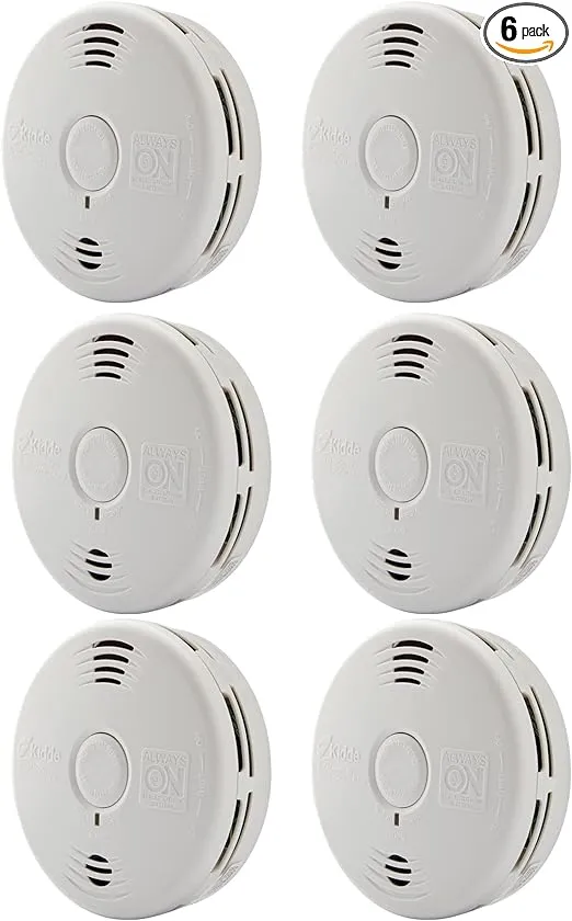 Kidde Smoke &amp; Carbon Monoxide Detector Combo, 10-Year Battery, Replacement Al...